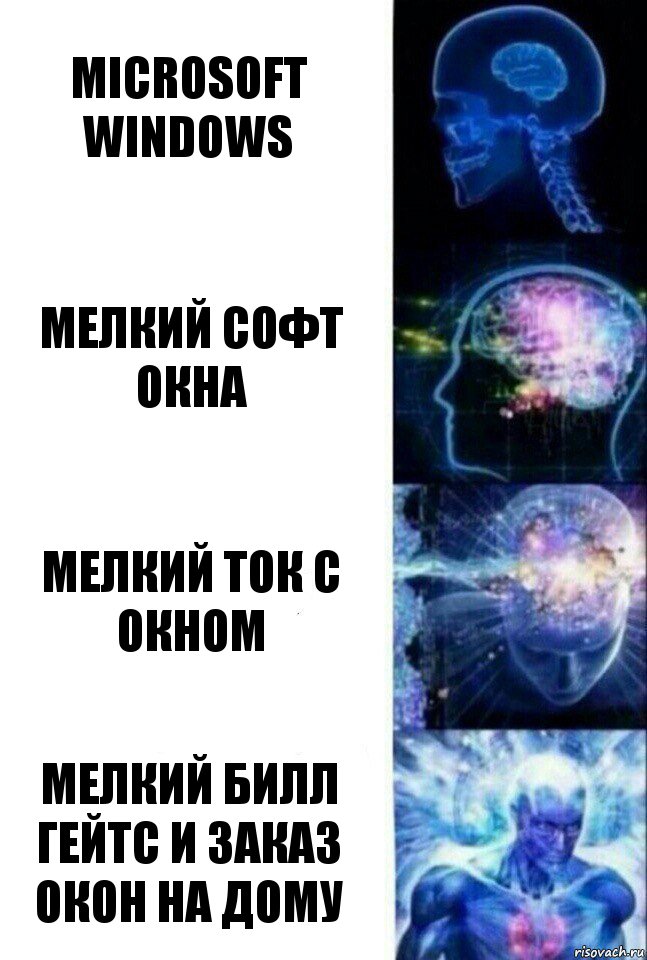 Microsoft Windows Мелкий софт окна Мелкий ток с окном Мелкий билл гейтс и заказ окон на дому, Комикс  Сверхразум