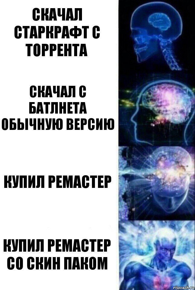 скачал старкрафт с торрента скачал с батлнета обычную версию купил ремастер купил ремастер со скин паком, Комикс  Сверхразум