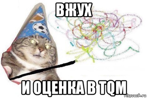 вжух и оценка в tqm, Мем Вжух