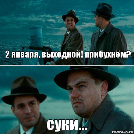 2 января, выходной! прибухнём? суки...