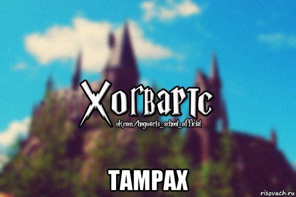  tampax, Мем Хогвартс