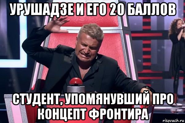 урушадзе и его 20 баллов студент, упомянувший про концепт фронтира, Мем   Отчаянный Агутин