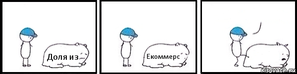 Доля из Екоммерс  , Комикс   Работай