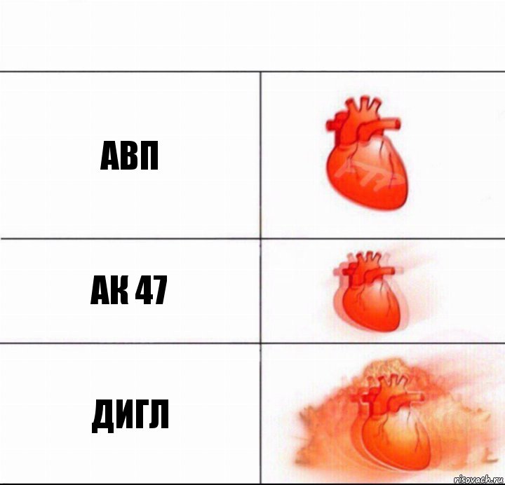 АВП АК 47 ДИГЛ, Комикс  Расширяюшее сердце