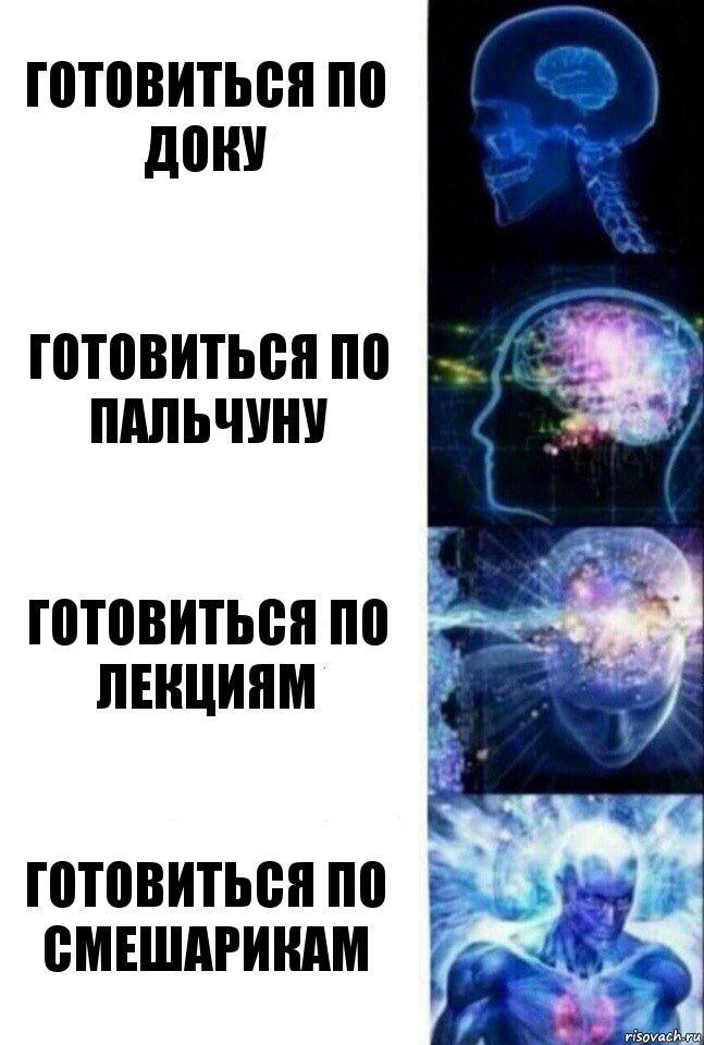 Готовиться по доку Готовиться по Пальчуну Готовиться по лекциям Готовиться по смешарикам, Комикс  Сверхразум