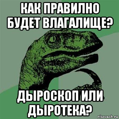 как правилно будет влагалище? дыроскоп или дыротека?