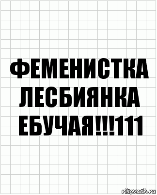 ФЕМЕНИСТКА ЛЕСБИЯНКА ЕБУЧАЯ!!!111, Комикс  бумага