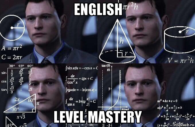 english level mastery, Мем  Коннор задумался