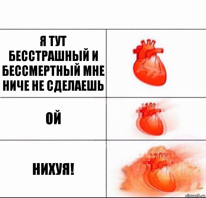 Я ТУТ БЕССТРАШНЫЙ И БЕССМЕРТНЫЙ МНЕ НИЧЕ НЕ СДЕЛАЕШЬ ОЙ НИХУЯ!