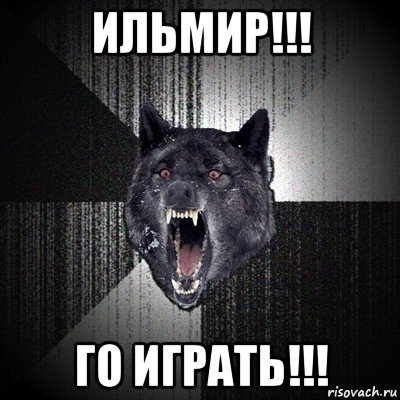 ильмир!!! го играть!!!, Мем Сумасшедший волк