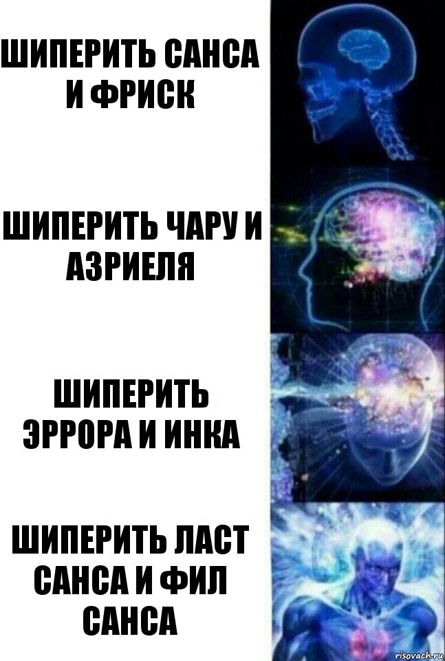 шиперить Санса и Фриск шиперить чару и азриеля шиперить эррора и инка шиперить ласт санса и фил санса, Комикс  Сверхразум