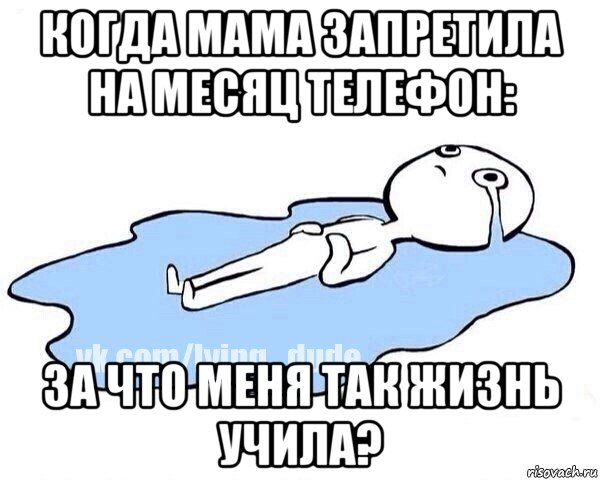 когда мама запретила на месяц телефон: за что меня так жизнь учила?, Мем Этот момент когда