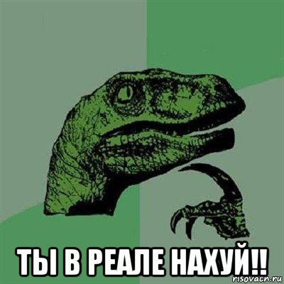  ты в реале нахуй!!, Мем Филосораптор