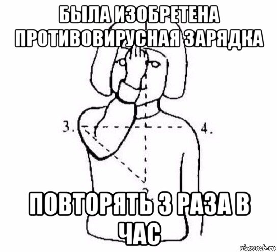 была изобретена противовирусная зарядка повторять 3 раза в час