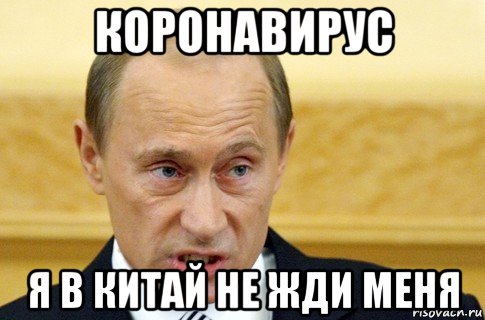 коронавирус я в китай не жди меня, Мем путин