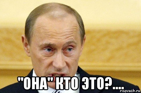  "она" кто это?...., Мем путин