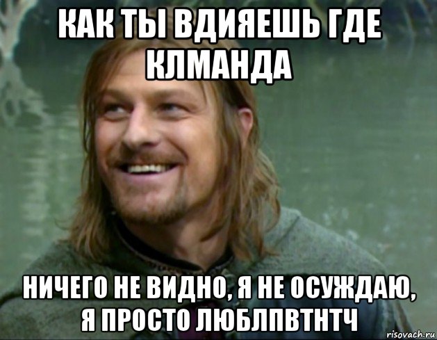 как ты вдияешь где клманда ничего не видно, я не осуждаю, я просто люблпвтнтч, Мем Тролль Боромир