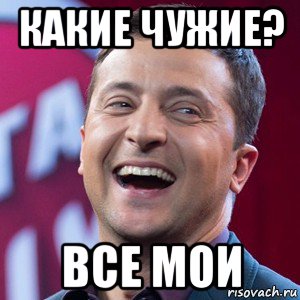 какие чужие? все мои, Мем Владимир Зеленский