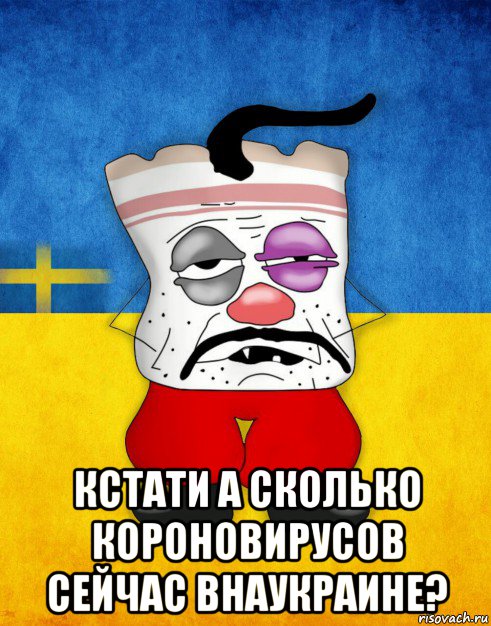  кстати а сколько короновирусов сейчас внаукраине?, Мем Западенец - Тухлое Сало HD