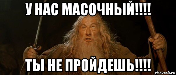 у нас масочный!!!! ты не пройдешь!!!!, Мем Гендальф (Ты не пройдешь)