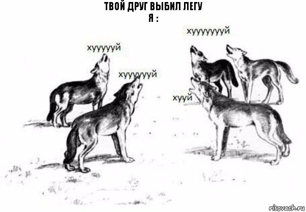 Твой друг выбил легу
Я :