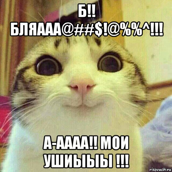 б!! бляааа@##$!@%%^!!! а-аааа!! мои ушиыыы !!!