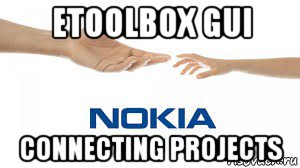 etoolbox gui connecting projects