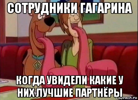 сотрудники гагарина когда увидели какие у них лучшие партнёры, Мем Скуби ду