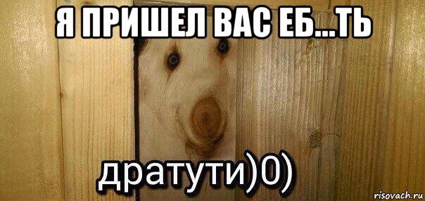 я пришел вас еб...ть , Мем  Дратути