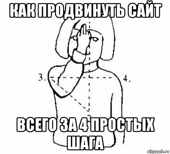 как продвинуть сайт всего за 4 простых шага, Мем  Перекреститься