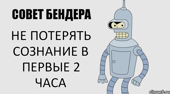 Не потерять сознание в первые 2 часа, Комикс Советы Бендера