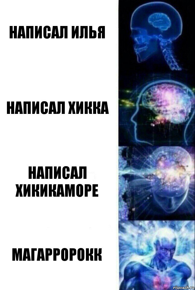 Написал Илья Написал Хикка Написал Хикикаморе МАГАРРОРОКК, Комикс  Сверхразум