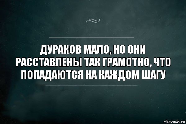 Дураков мало, но они расставлены так грамотно, что попадаются на каждом шагу, Комикс Игра Слов