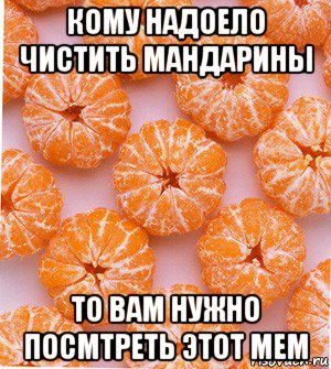 кому надоело чистить мандарины то вам нужно посмтреть этот мем, Мем  НОВОГОДНИЕ СЕМКИ