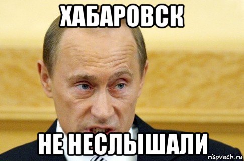 хабаровск не неслышали, Мем путин