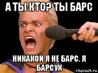 а ты кто? ты барс никакой я не барс. я барсук, Мем Адвокат