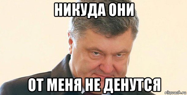 никуда они от меня не денутся, Мем Порошенко