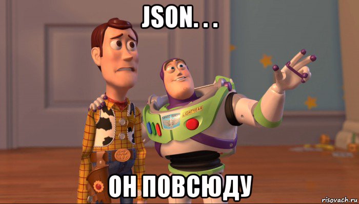 json. . . он повсюду, Мем Они повсюду (История игрушек)