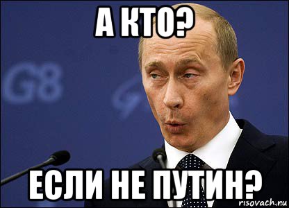 а кто? если не путин?, Мем Путин