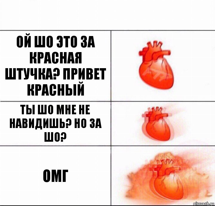 ой шо это за красная штучка? привет красный ты шо мне не навидишь? но за шо? ОМГ, Комикс  Расширяюшее сердце