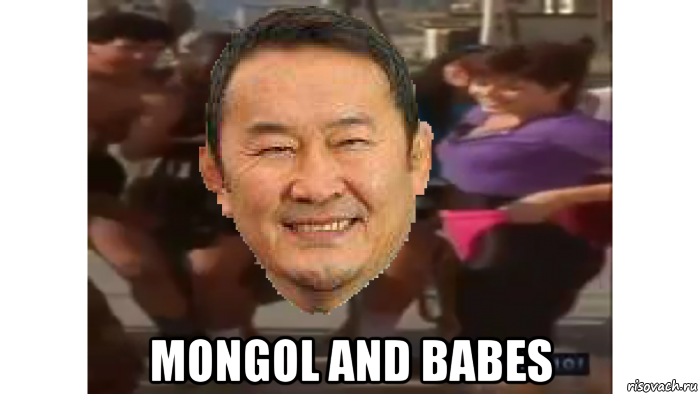  mongol and babes, Мем Battulga sparta remix