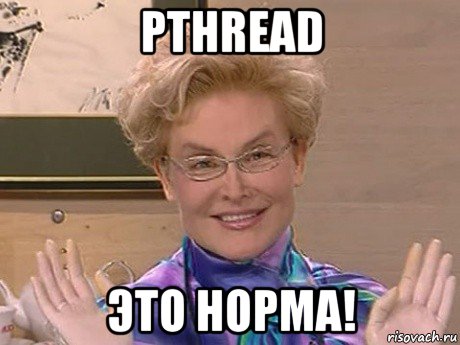 pthread это норма!, Мем Елена Малышева