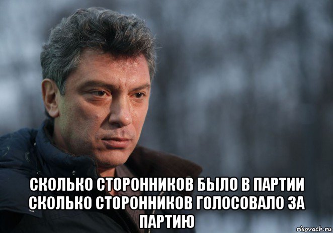  сколько сторонников было в партии сколько сторонников голосовало за партию