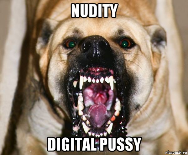 nudity digital pussy, Мем бешеная собака