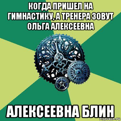 когда пришел на гимнастику, а тренера зовут ольга алексеевна алексеевна блин, Мем Часодеи