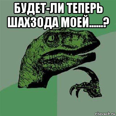 будет-ли теперь шахзода моей......? , Мем Филосораптор