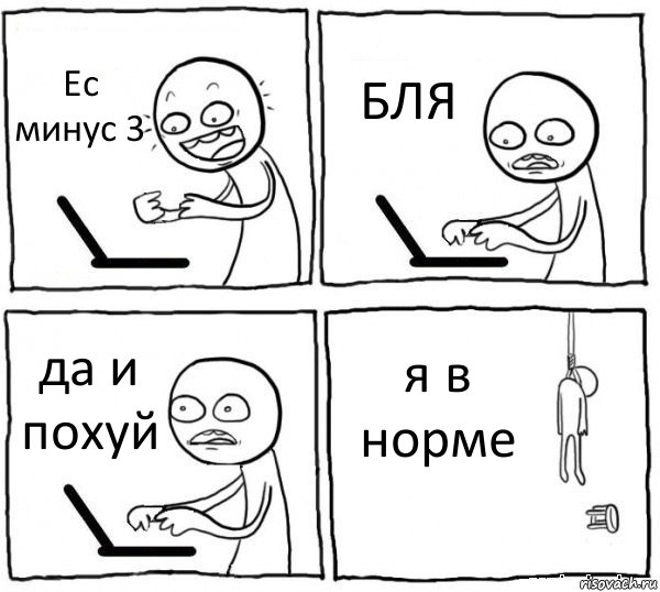 Ес минус 3 БЛЯ да и похуй я в норме