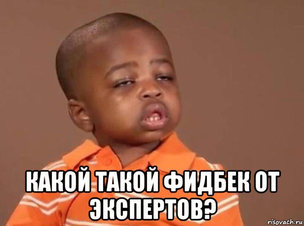  какой такой фидбек от экспертов?