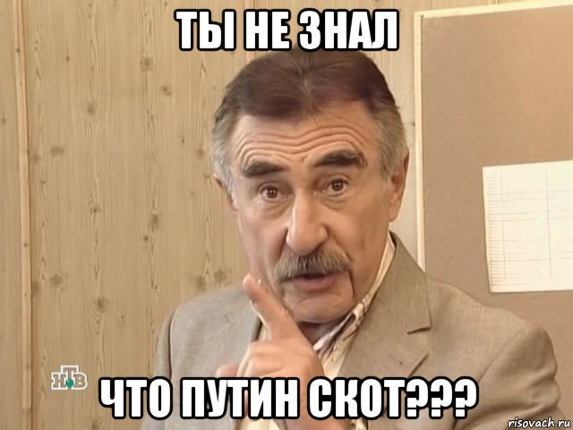 ты не знал что путин скот???, Мем Каневский (Но это уже совсем другая история)