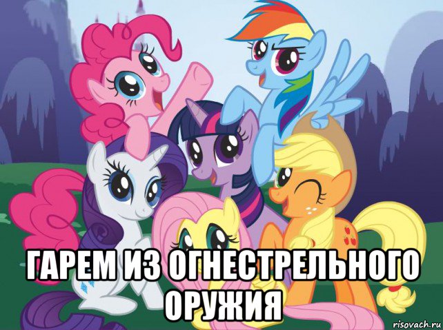  гарем из огнестрельного оружия, Мем My little pony